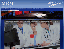 Tablet Screenshot of mbmproductions.com